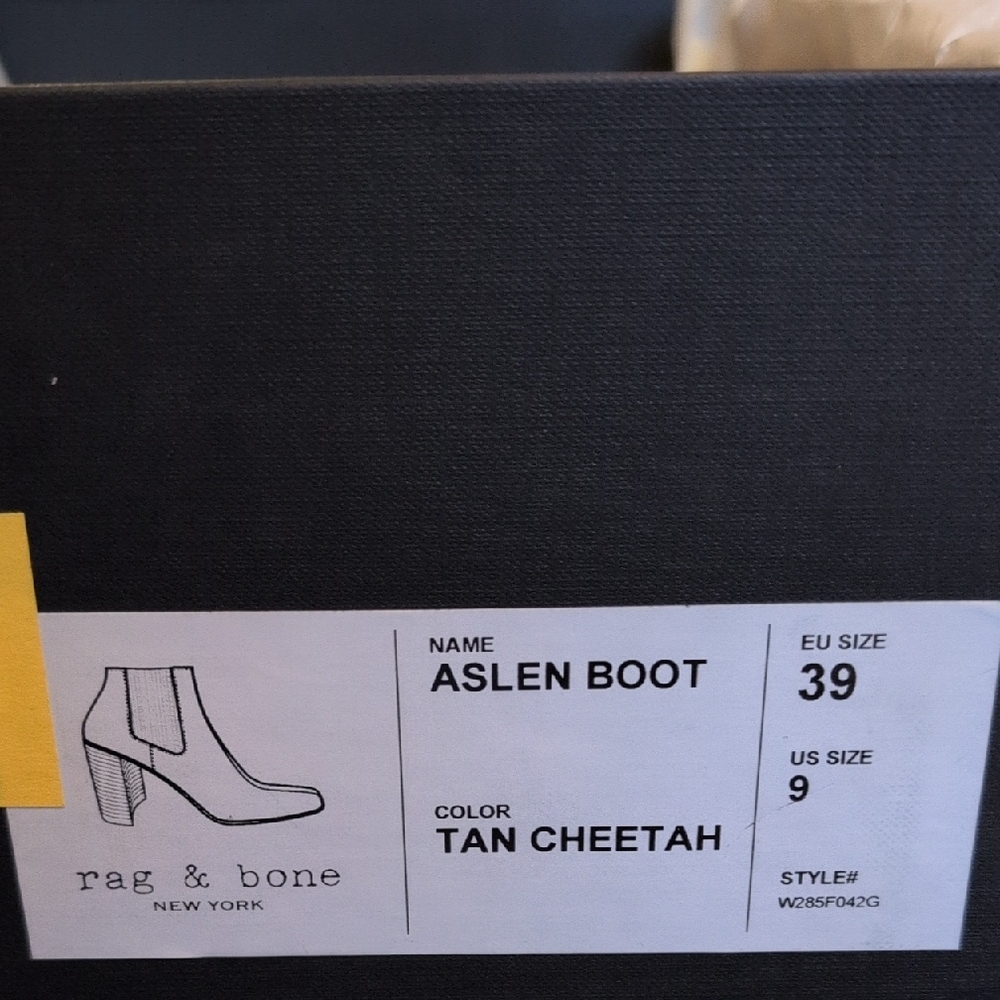 Rag & Bone Aslen Boot in Tan Cheetah Print - Picture 3 of 4